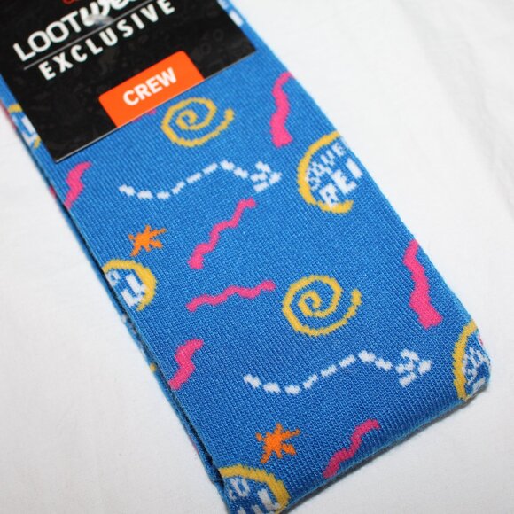 Makers' Mark Bourbon Bottle & Saved by the Bell Graphic Men's Cotton Dress Socks - Picture 8 of 8